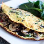 Wholesome Spinach Mushroom Feta Omelette: A Flavorful Delight