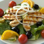 Mediterranean Delight: Greek Salad with Grilled Chicken Twist