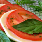 Fresh Flavors: Sliced Tomato, Basil & Mozzarella Delight