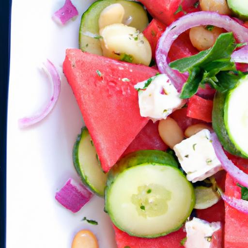 Refreshing Watermelon Cucumber Feta Salad: A Summer Delight