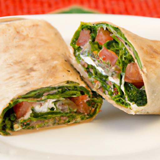 Delicious Spinach and Feta wrap: A Healthy Taste Adventure