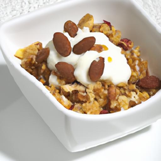 Sweet & Nutty: The Power of greek Yogurt with Honey & almonds