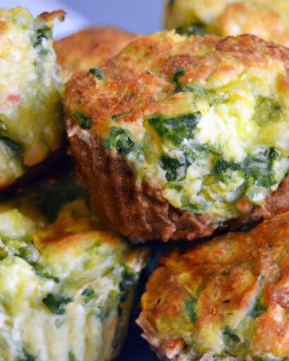 Tiny Taste Explosions: Mini Spinach and Cheese Muffins