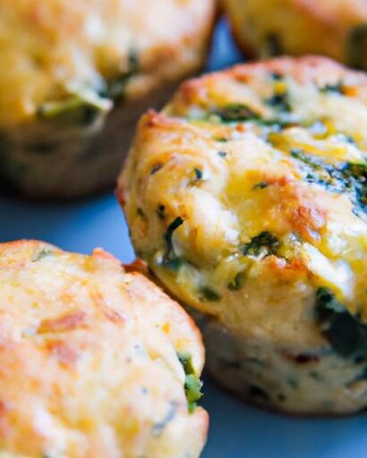Delightful Spinach and Cheese Muffins: A Savory Snack Twist
