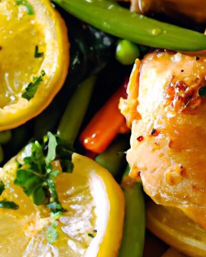 Zesty One-Pan Lemon Garlic Chicken with Roasted Veggies