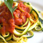 Twist on Tradition: Zucchini Noodles in Vibrant Tomato Sauce