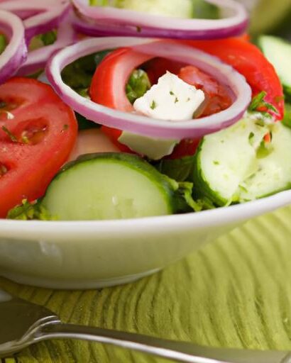 Fresh & Flavorful: The Ultimate Greek Tomato Cucumber Salad
