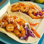 Savor the Zesty Delight of Shrimp Tacos with Crisp Slaw