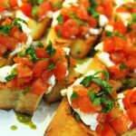 Savor the Flavors: Roasted Tomato & Burrata Bruschetta Delight