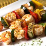 Sizzling Grilled Shrimp & Veggie Skewers: A Flavorful Feast