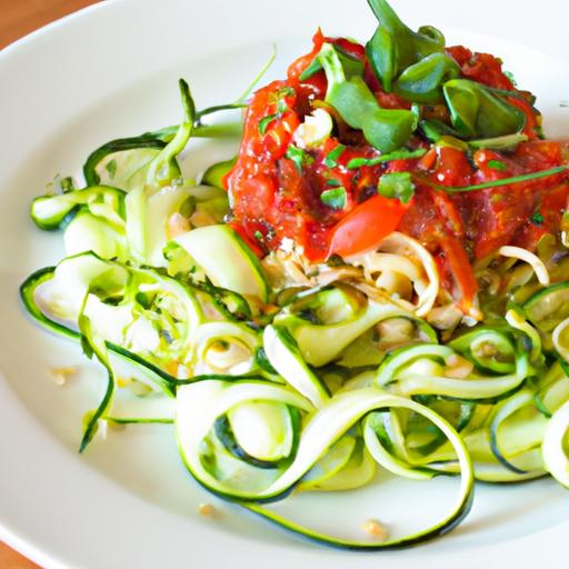 Twist on tradition: Zucchini Noodles in Vibrant Tomato Sauce