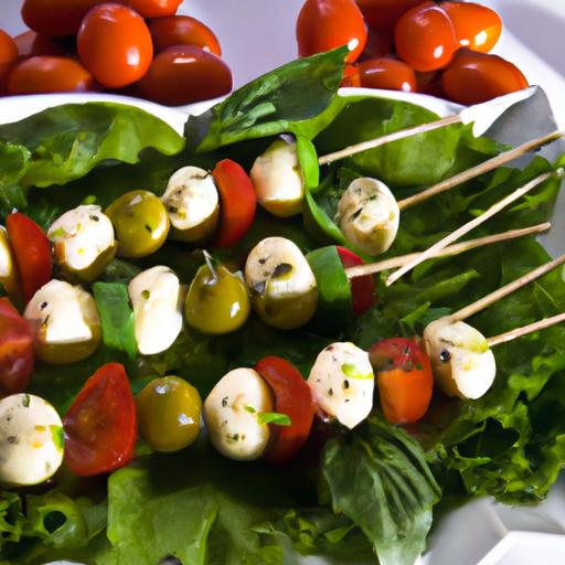 Fresh and flavorful Caprese Salad skewers: A Perfect Bite