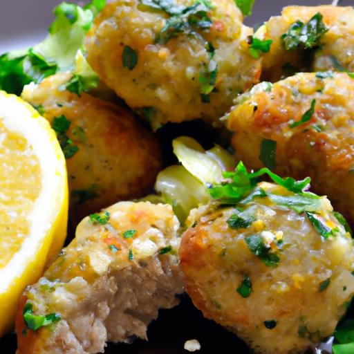 Zesty Chicken Meatballs with Lemony Piccata Twist | Mediterranean Flavor