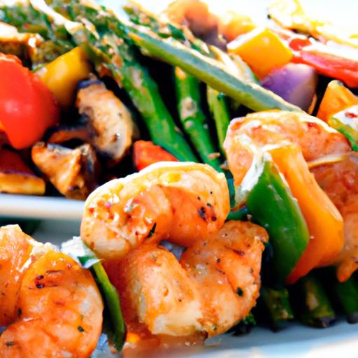 Sizzling Grilled Shrimp & Veggie Skewers: A Flavorful Feast
