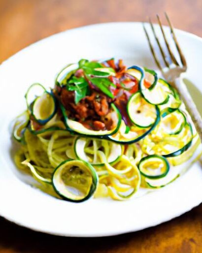 Zucchini Noodles with Bolognese: A Fresh Twist on Classic Flavor