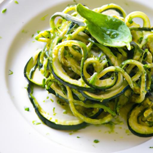 Twist on Tradition: Zucchini Noodles with Fresh Pesto Flair