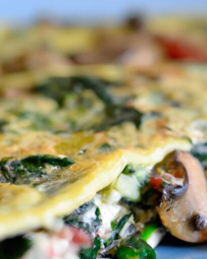 Savory Spinach & Mushroom Omelette: A Nutritious Delight