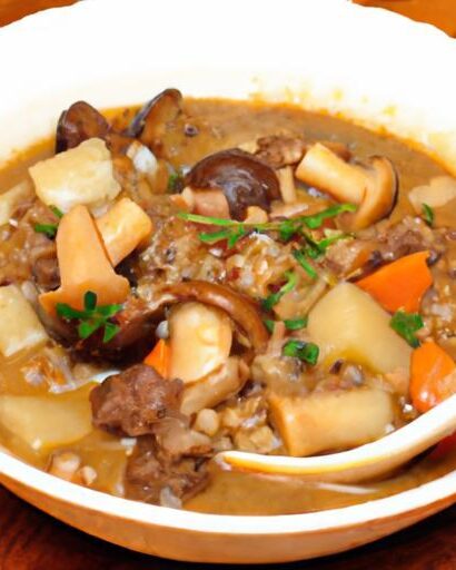 Hearty Beef Barley Mushroom Soup: A Soul-Warming Classic