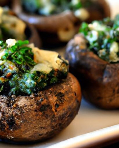 Savory Spinach & Feta Stuffed Mushrooms: A Flavorful Delight
