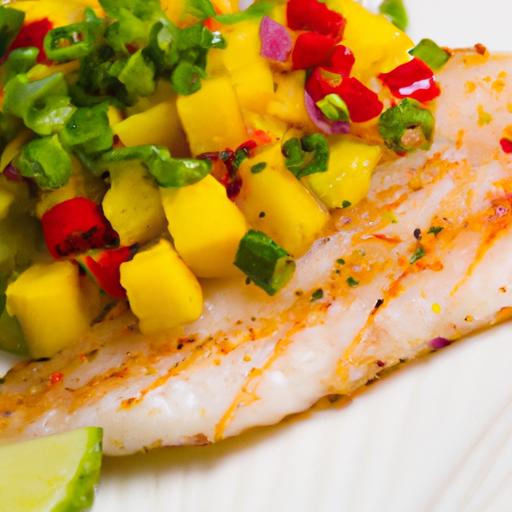 Tropical Delight: Mahi mahi with Zesty Mango Salsa Recipe