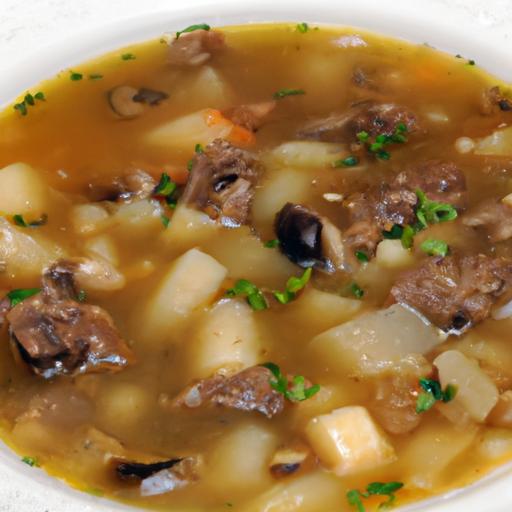 Hearty Beef, Barley & Mushroom Soup: A Comforting Classic