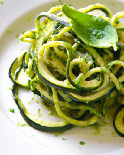 Twist on Tradition: Zucchini Noodles with Fresh Pesto Flair