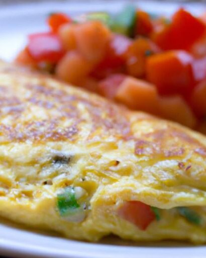 Wholesome Cheese & Veggie Omelette: A Nutritious Delight