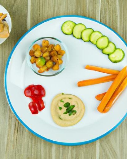 Crunch into Health: Hummus Paired with Colorful Veggie Sticks