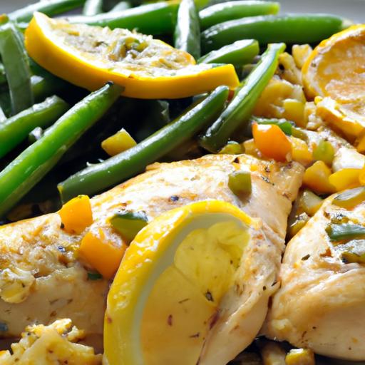 Zesty ‌One-Pan Lemon⁢ garlic Chicken with Fresh Veggies Delight