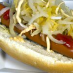 Savor the Classic: Hot Dogs Topped with Tangy Sauerkraut