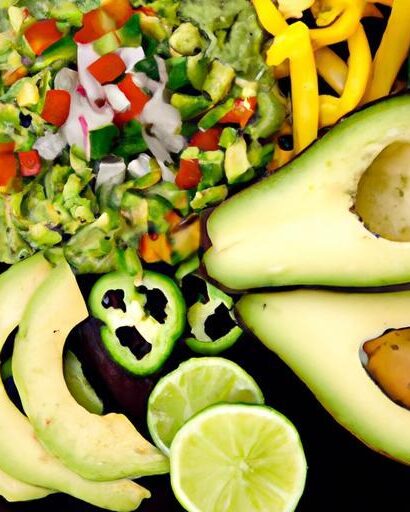 Fresh and Flavorful: Veggie Slices Paired with Guacamole