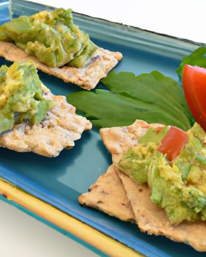 Zesty Avocado & Salsa on Whole Wheat Crackers: A Tasty Twist
