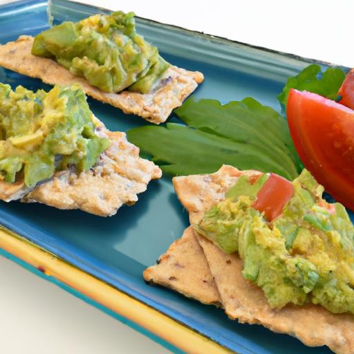 Zesty Avocado & Salsa on Whole Wheat Crackers: A Tasty Twist