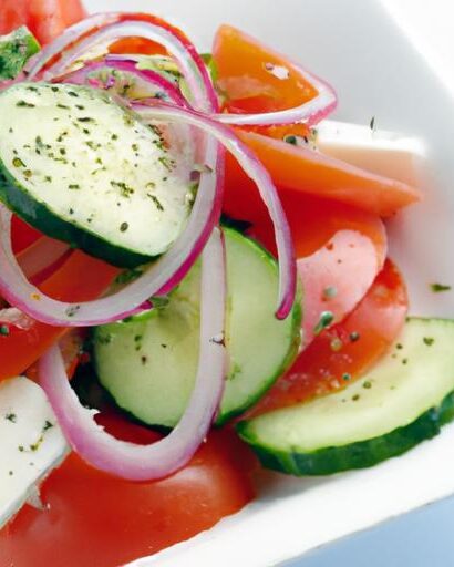 Refreshing Greek Tomato & Cucumber Salad: A Mediterranean Delight