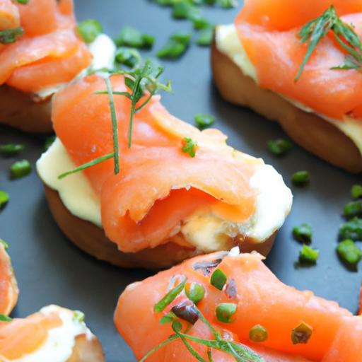 Elevate Appetizers: Smoked Salmon Crostini with Herb Cream Cheese