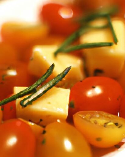 Bursting Bites: The Delight of Cheese-Stuffed Cherry Tomatoes