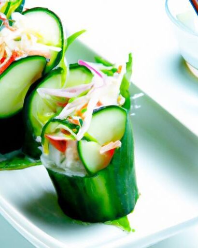 Fresh & Fun: How to Make Easy Cucumber Sushi Boats