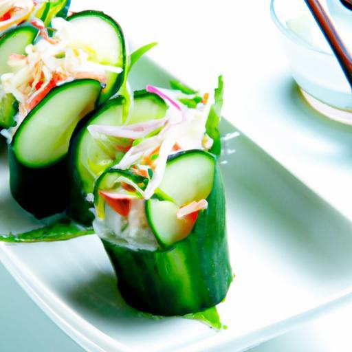 Fresh & Fun: How to Make Easy Cucumber Sushi Boats
