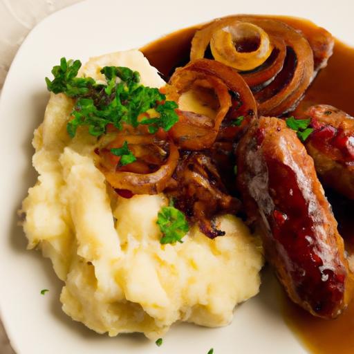 Savoring Bangers and Mash: The Art of Onion Gravy Bliss
