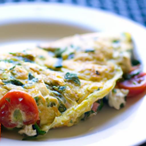 Wholesome Spinach & Feta Omelet: A Savory Breakfast Boost