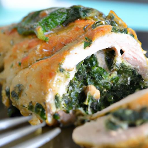 Savory Spinach⁣ & Cheese Stuffed Chicken‌ Breast Recipe Delight