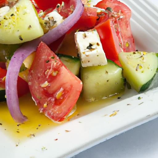 Refreshing Greek Tomato & Cucumber Salad: A mediterranean Delight