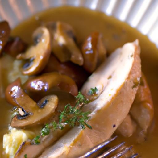 Creamy Delight: Baked Chicken with Mushroom Sauce Recipe