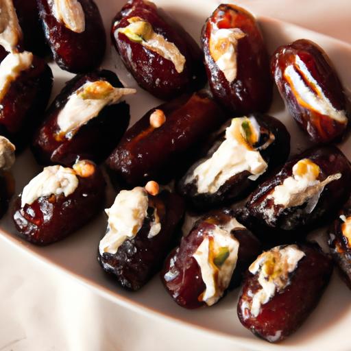 Sweet Meets​ Savory: Cream Cheese Stuffed Dates Recipe