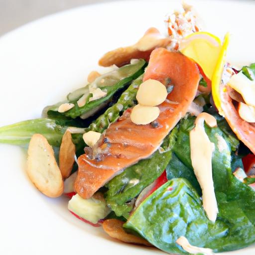 Fresh Twist: Elevate Your Caesar Salad with Savory salmon