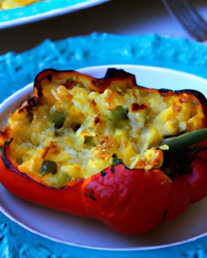 Cheesy Keto Stuffed Bell Pepper Casserole: Low-Carb Delight