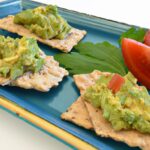 Zesty Avocado & Salsa on Whole Wheat Crackers: A Tasty Twist
