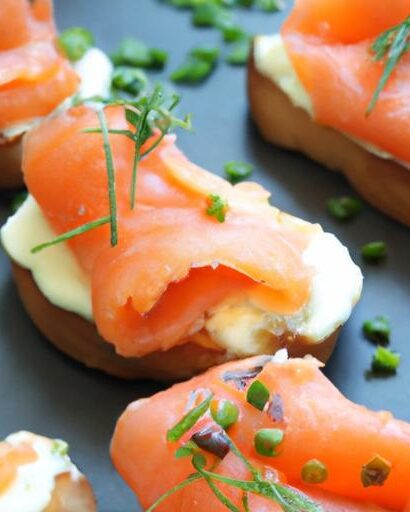 Elevate Appetizers: Smoked Salmon Crostini with Herb Cream Cheese