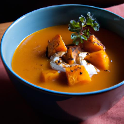 Fiery Fusion: Spicy Butternut Squash sweet Potato Soup