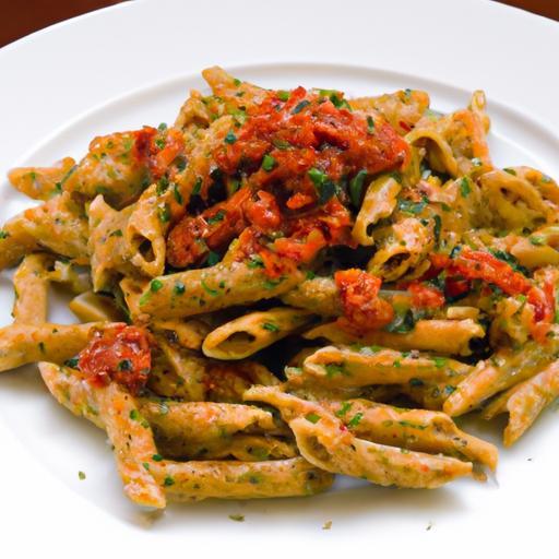 Sun-Dried Tomato Vegan Pesto Pasta: Bright & Flavorful